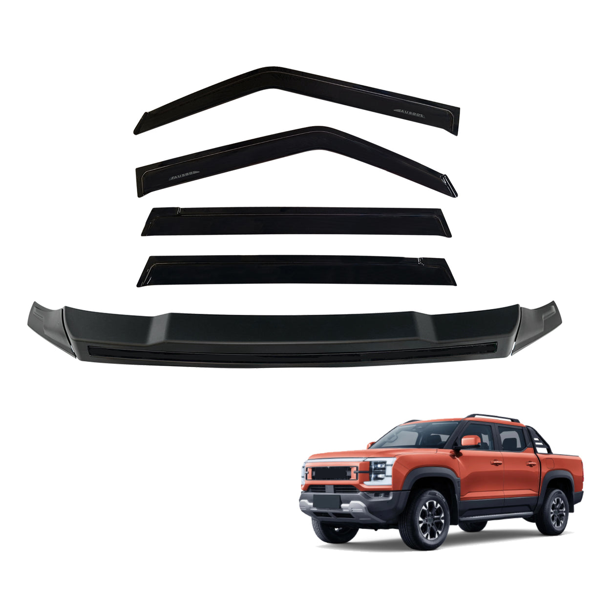 Bonnet Protector & Luxury Weather Shields for BYD Shark 6 2024-Onwards