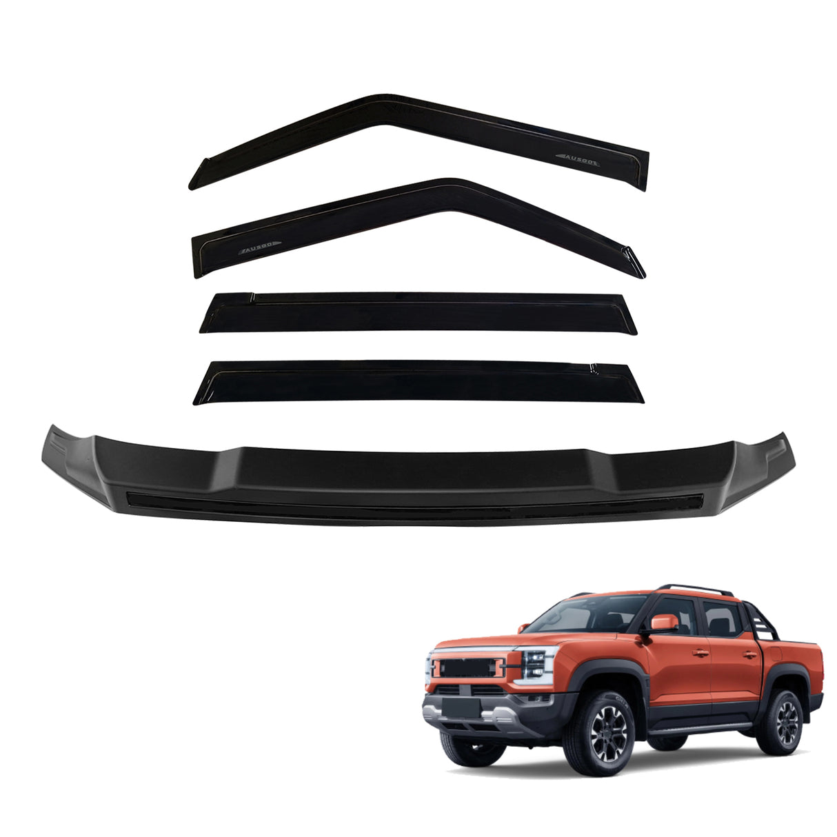Bonnet Protector & Luxury Weather Shields for BYD Shark 6 2024-Onwards
