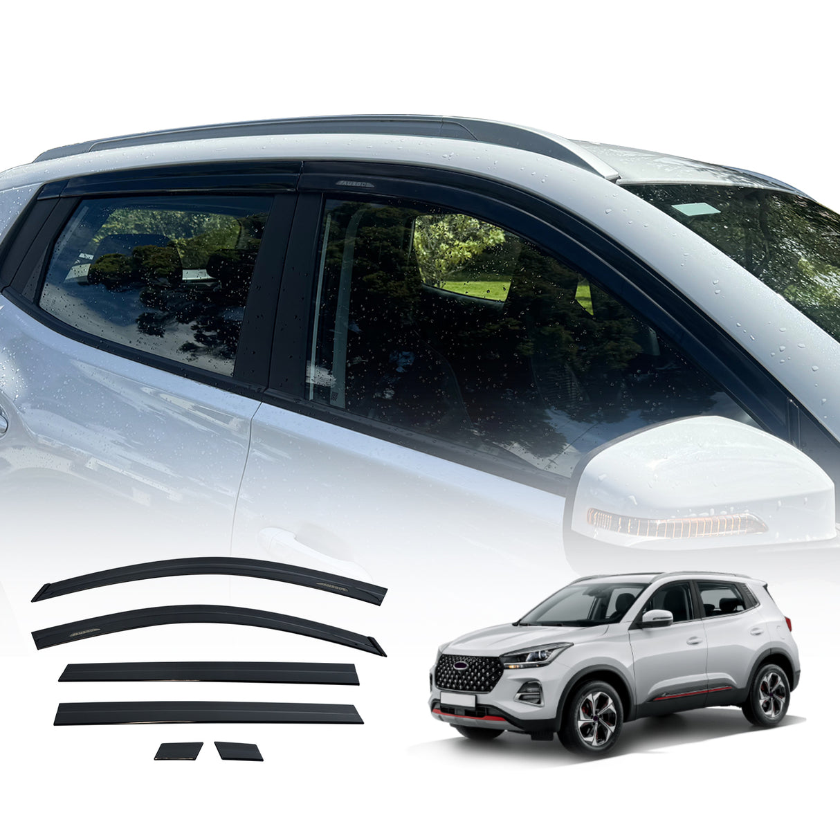 Injection Weather Shields for Chery Tiggo 4 Pro 2024-Onwards 6PCS