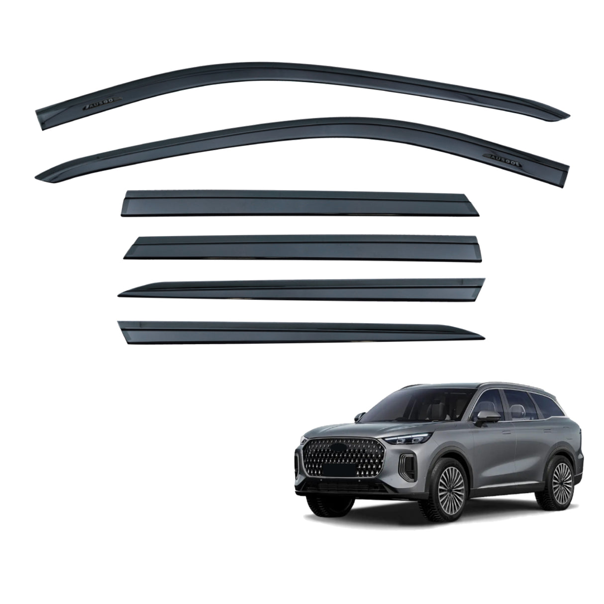 Injection Weather Shields for Chery Tiggo 9 2025-Onwards 6PCS