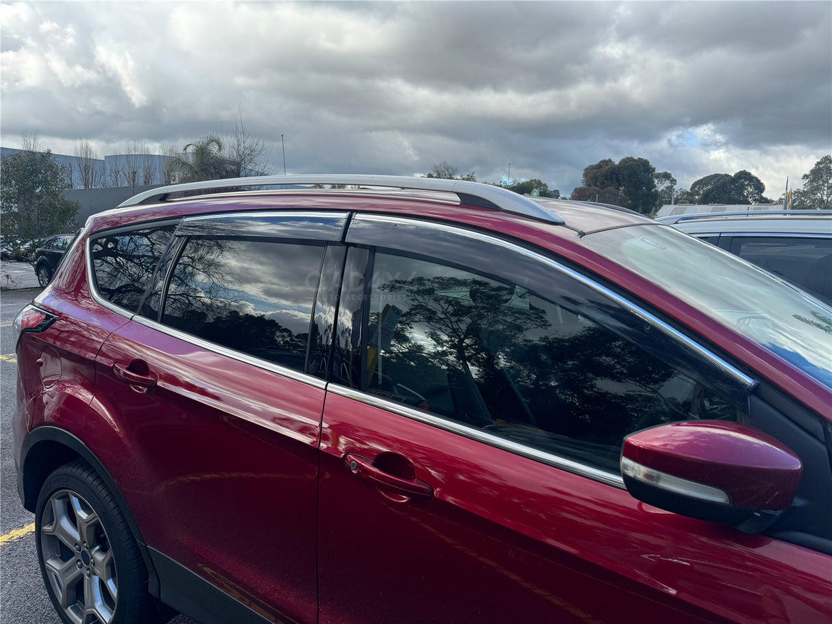 Chrome Edge Weather Shields for Ford Kuga TF Series 2013-2016