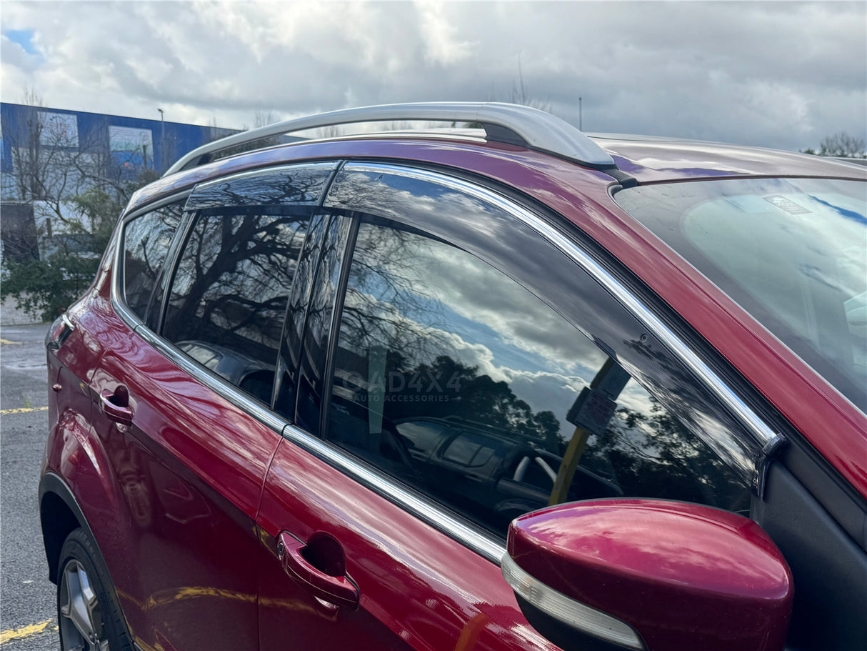 Chrome Edge Weather Shields for Ford Kuga TF Series 2013-2016