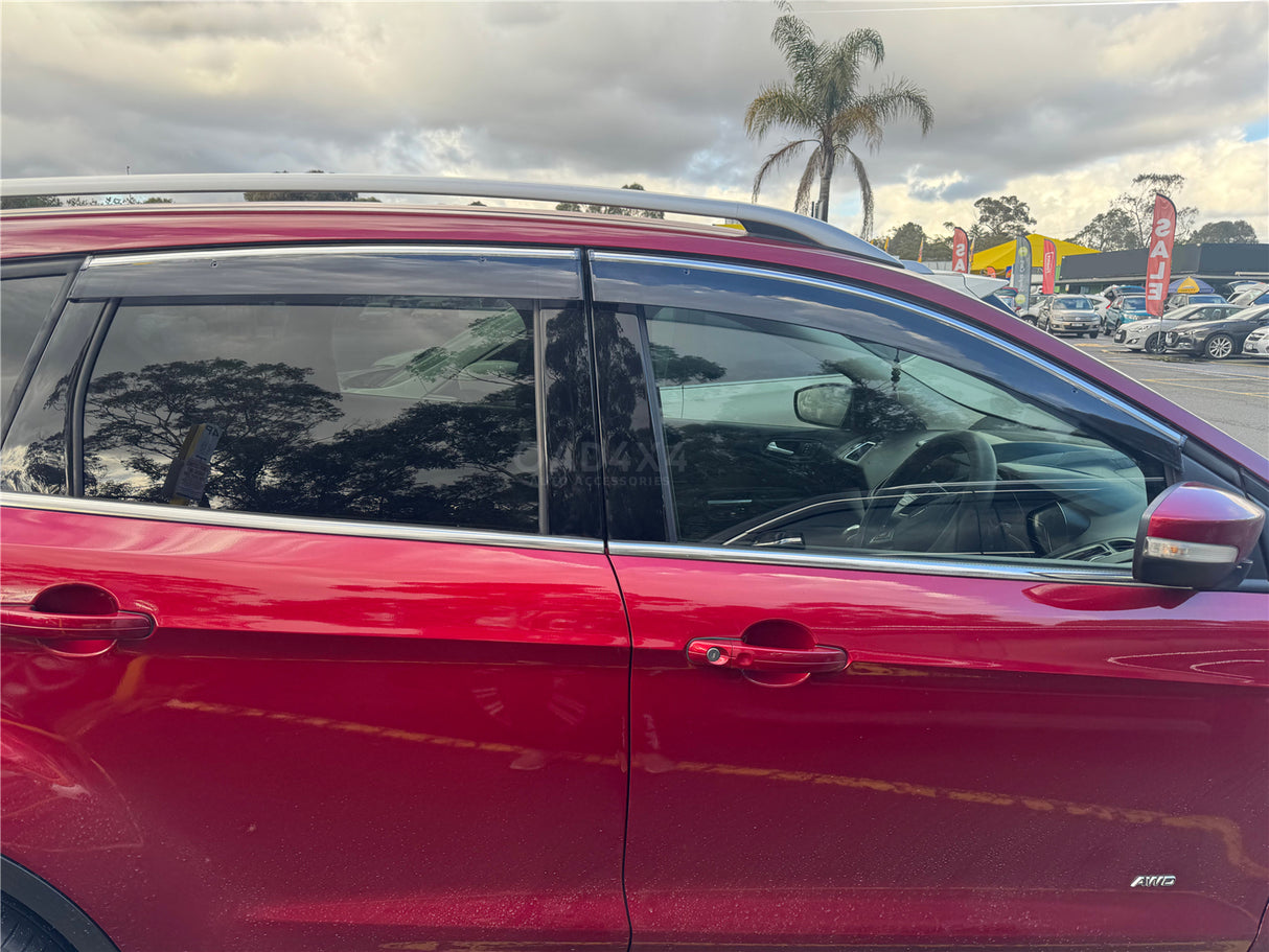 Chrome Edge Weather Shields for Ford Kuga TF Series 2013-2016