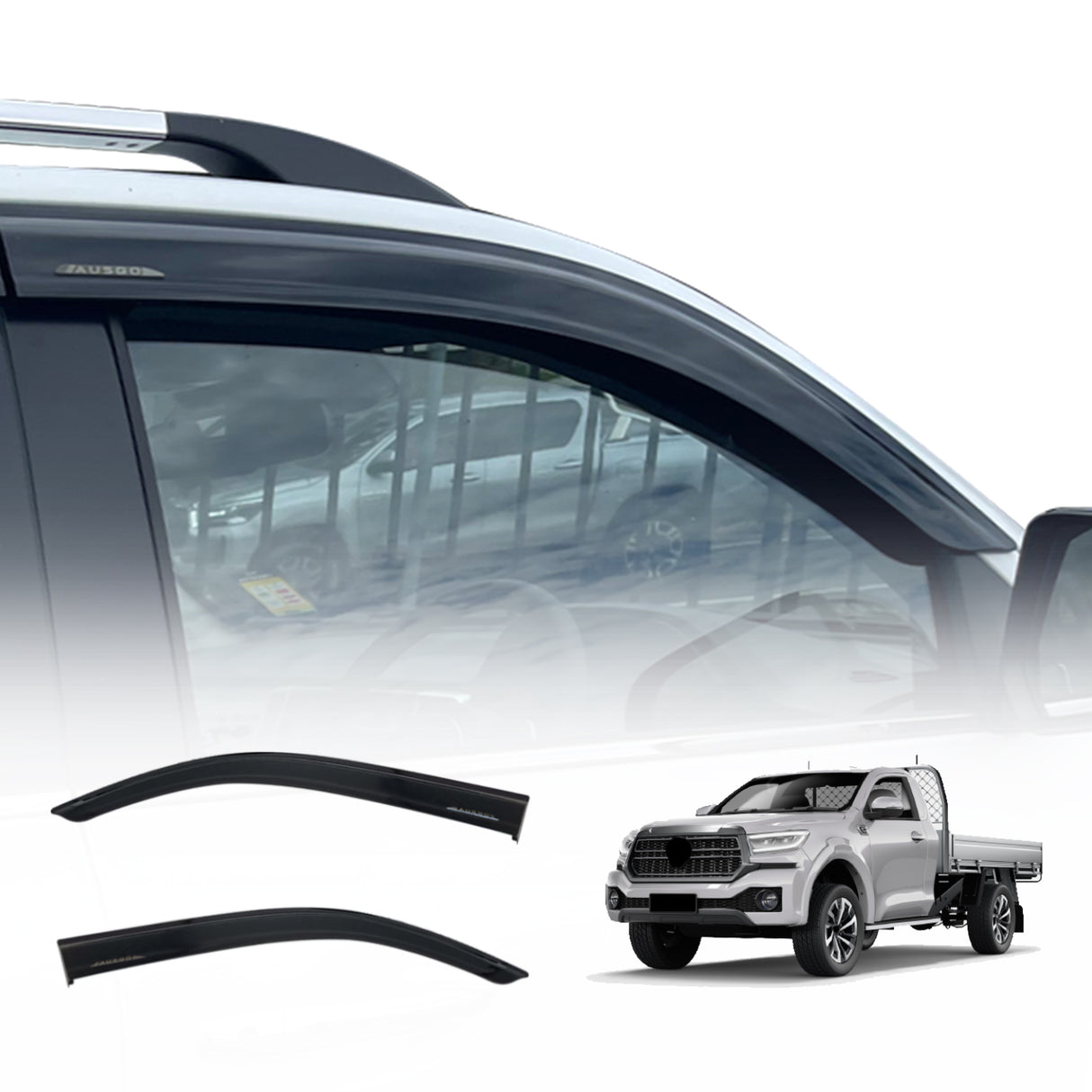 Injection Weather Shields for GWM Cannon Single Cab 2025-Onwards