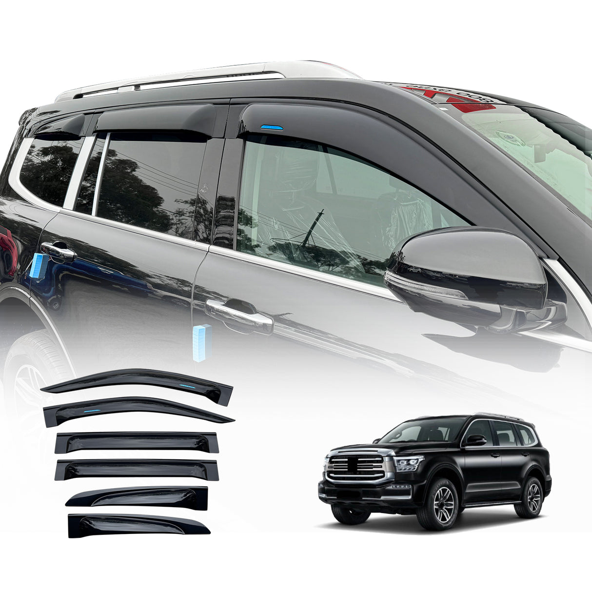 Widened Weather Shields for GWM Tank 500 Tank500 2024-Onwards 6PCS