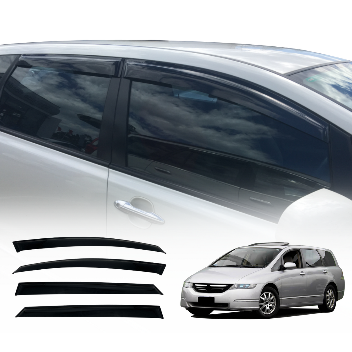 Weather Shields for Honda Odyssey 3rd Gen 2004-2006