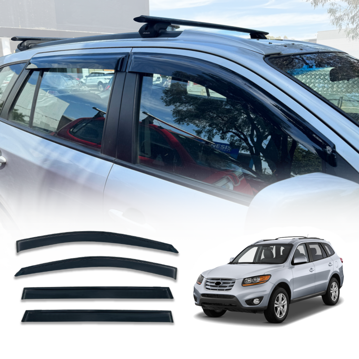 Weather Shields for Hyundai Santa Fe CM 2006-2012