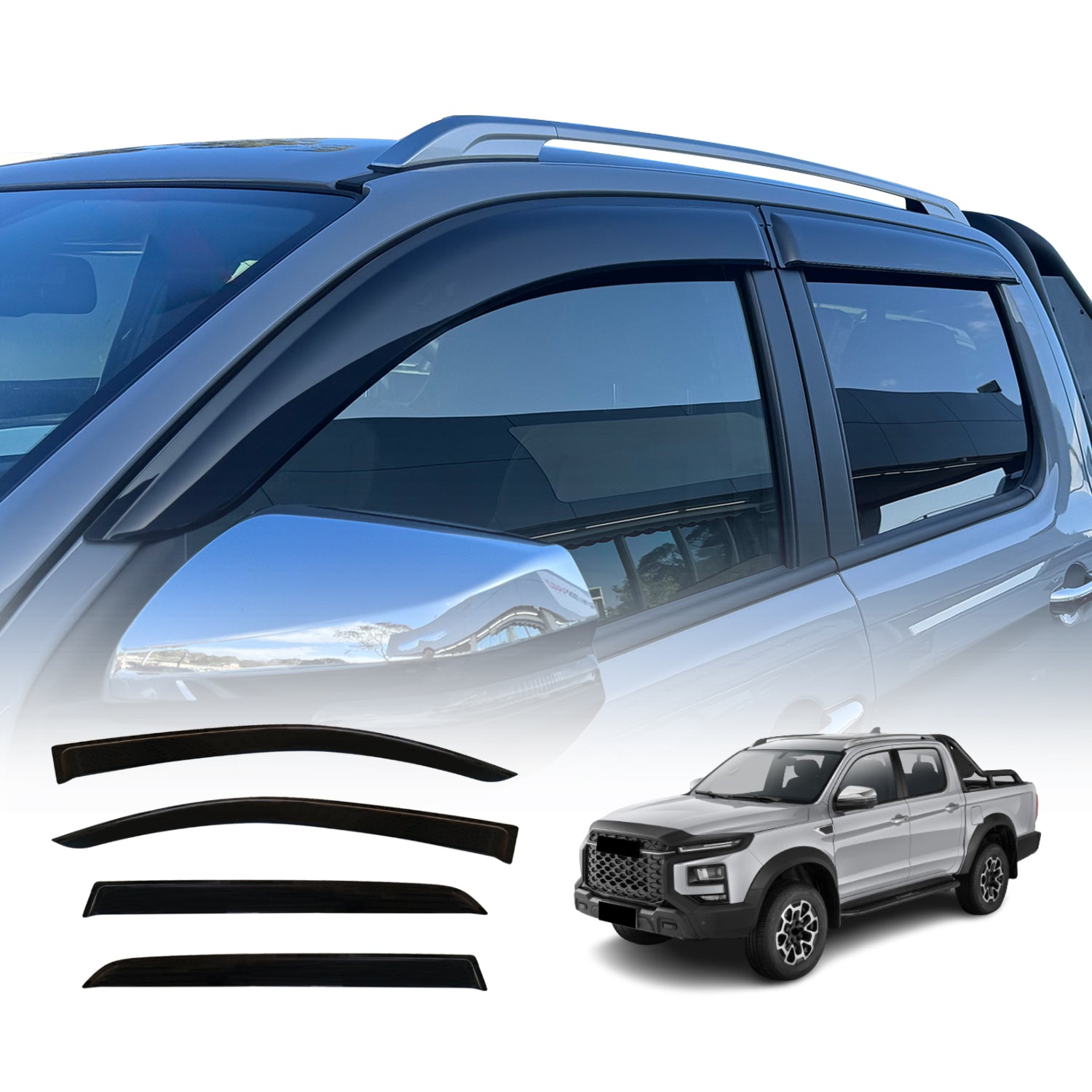 Luxury Weather Shields for JAC T9 2024-Onwards