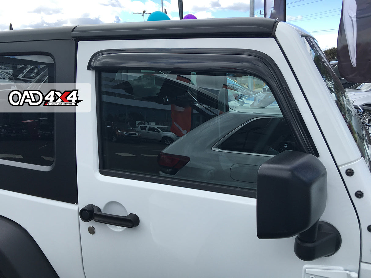 Luxury Weather Shields for Jeep Wrangler JK Series 2007-2018 2PCS