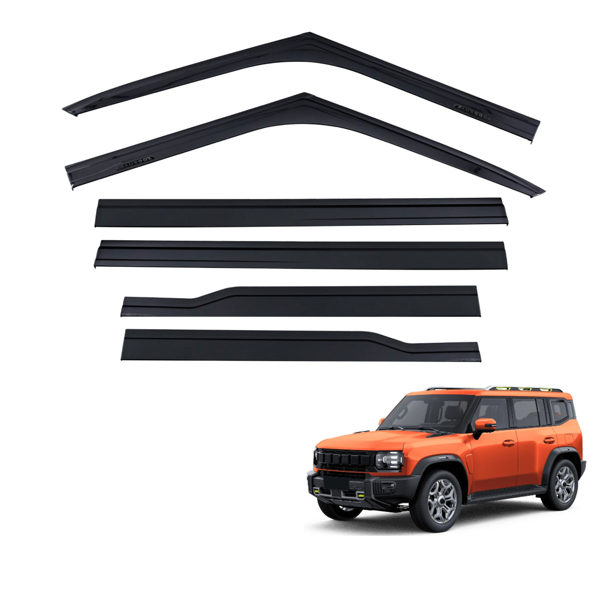 Injection Weather Shields for Jetour T2 2025-Onwards 6PCS