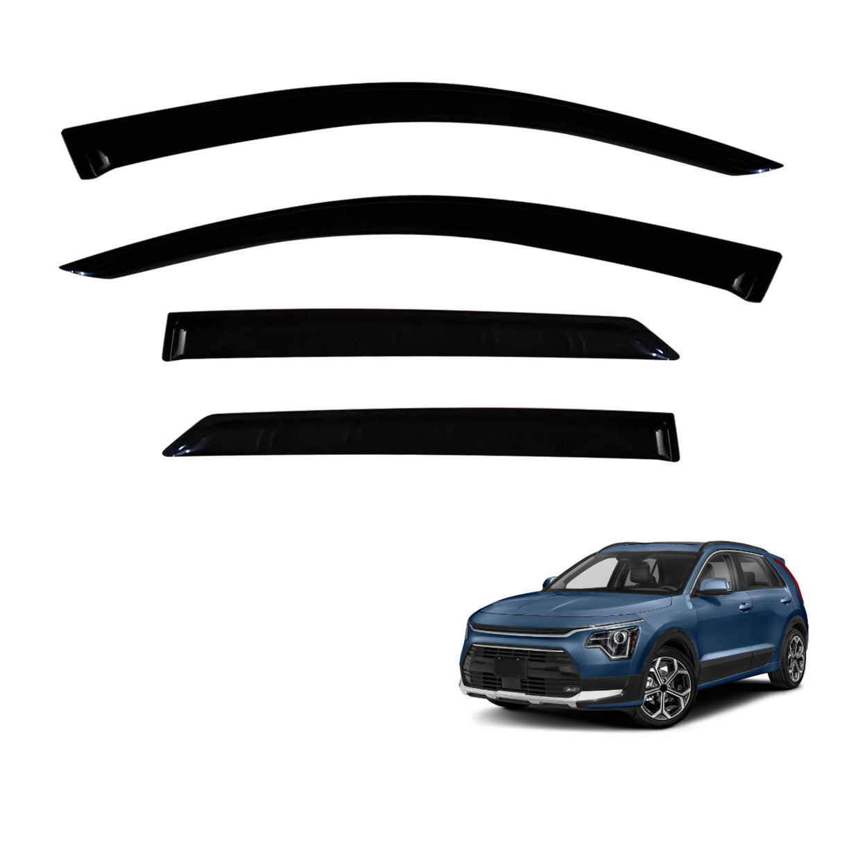 Luxury Weather Shields for KIA Niro 2022-Onwards