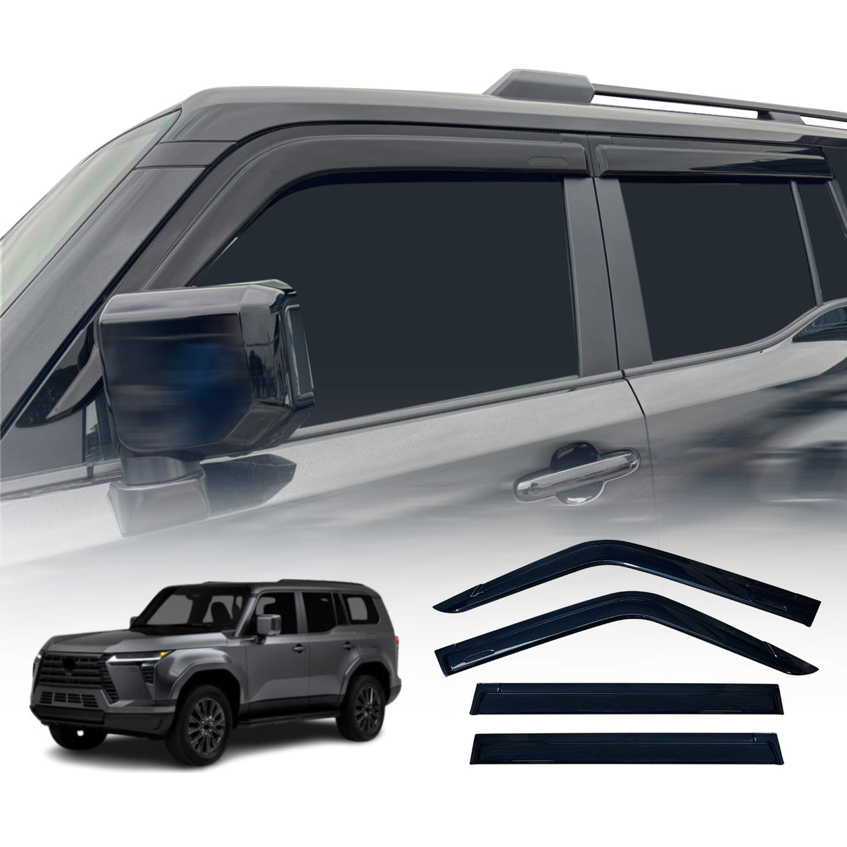 Luxury Weather Shields for Lexus GX550 2024-Onwards