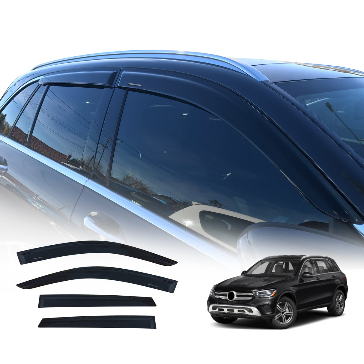 Luxury Weather Shields for Mercedes-Benz GLC Class X253 2015-2022