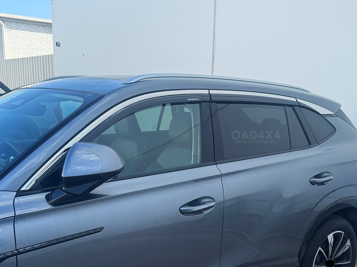 Stainless Edge Weather Shields for MG HS 2024-Onwards 6PCS