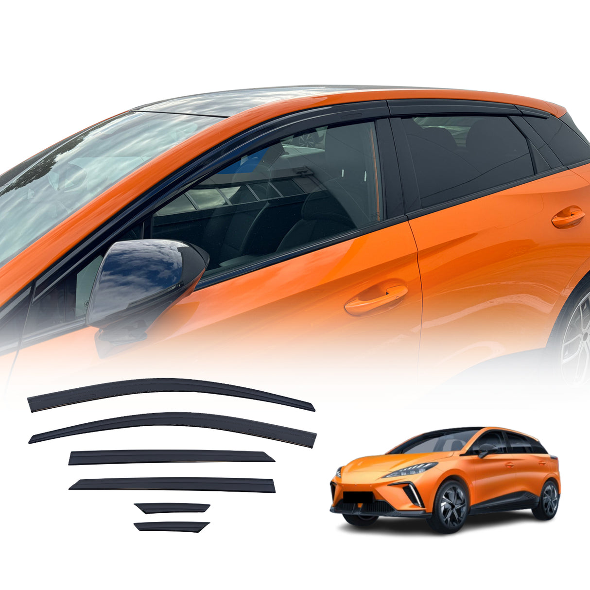 Injection Weather Shields for MG MG4 2023-Onwards 6PCS