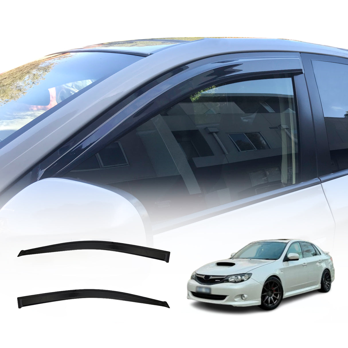 Luxury Weather Shields for Subaru Impreza WRX G3 Series Sedan 2007-2013 2PCS