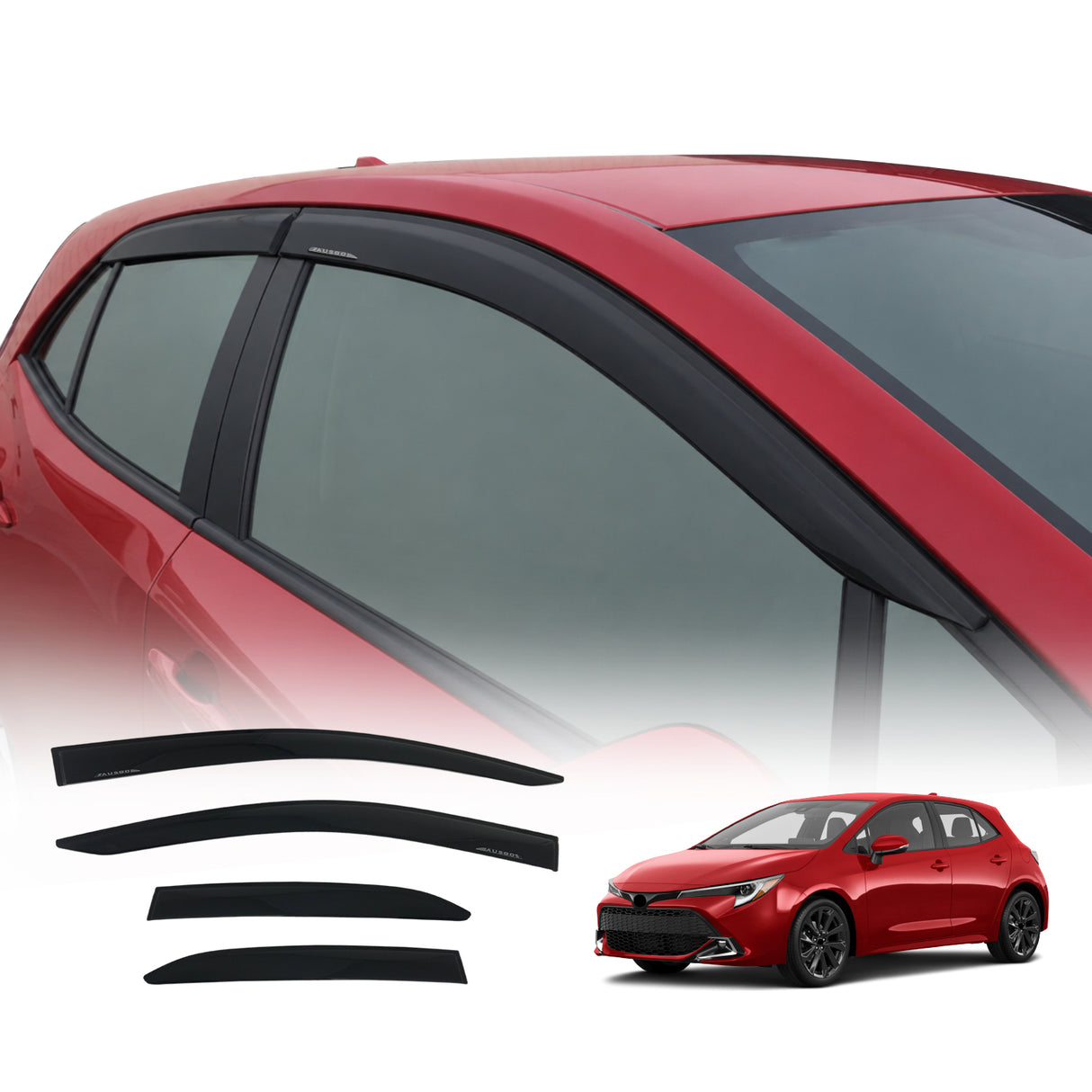 Luxury Weather Shields for Toyota Corolla Hatch 2018-Onwards