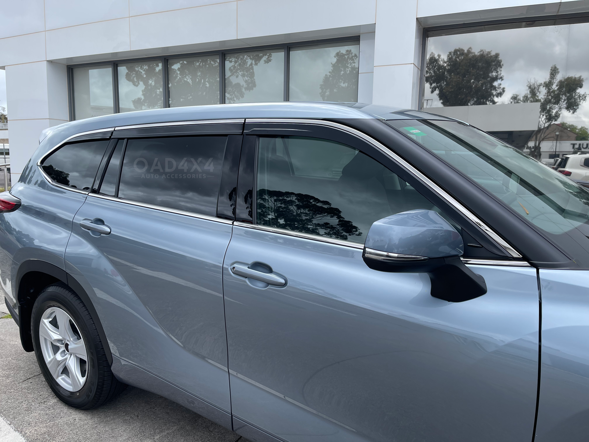 Stainless Edge Weather Shields for Toyota Kluger 2021-Onwards 6PCS