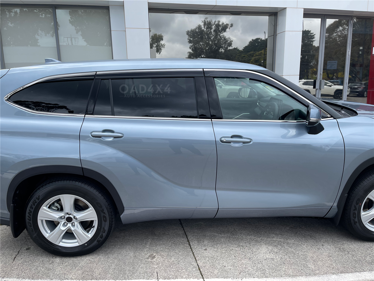 Stainless Edge Weather Shields for Toyota Kluger 2021-Onwards 6PCS