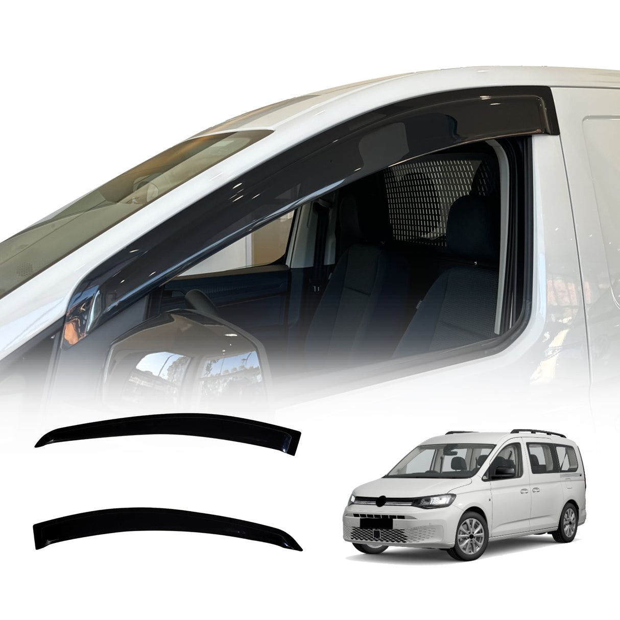 Luxury Weather Shields for Volkswagen Caddy 2021-Onwards 2PCS