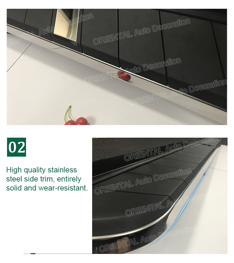 Black Aluminum Side Steps/Running Board for HAVAL H6 B01 series 2021+ #MC