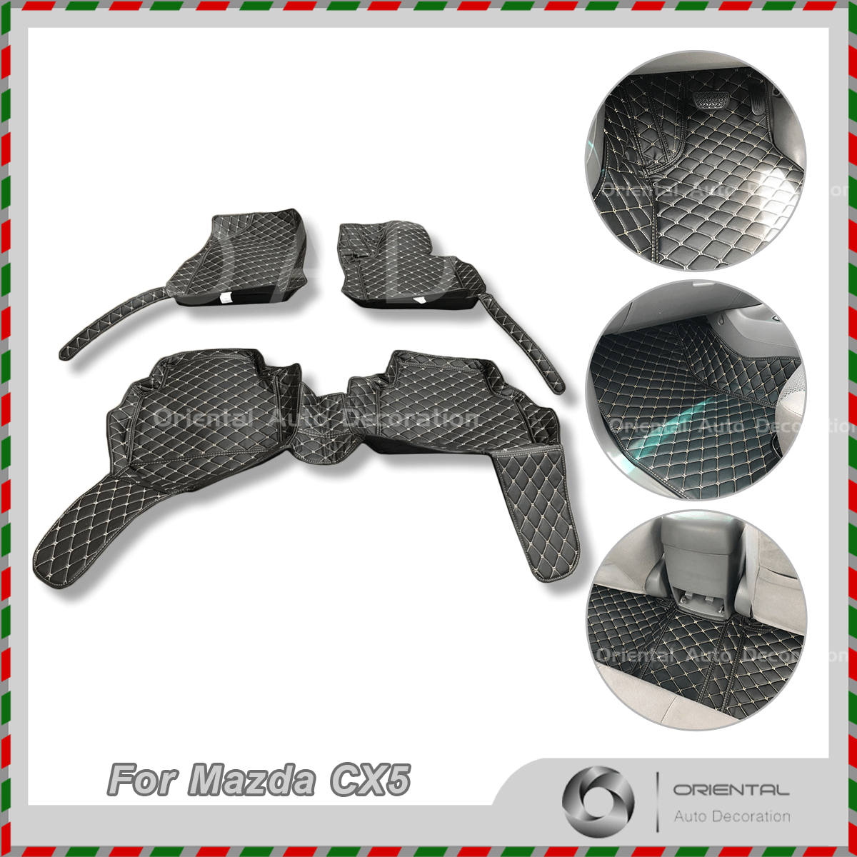 7D Leather Floor Mats for Mazda CX5 2012-2017