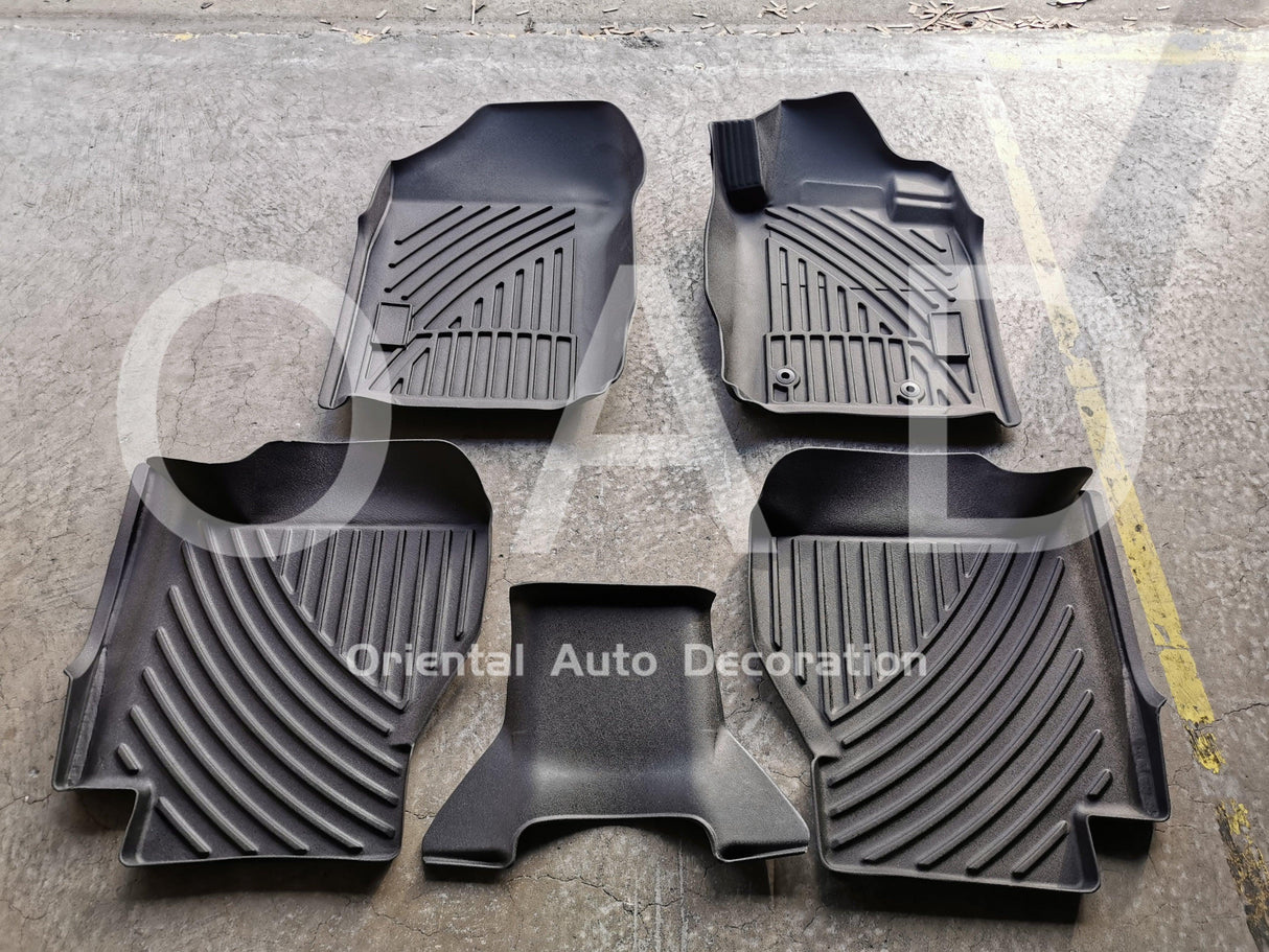 3D Car Floor Mats for Nissan Navara NP300 D23 Dual Cab 2015+ Without Cup Holder