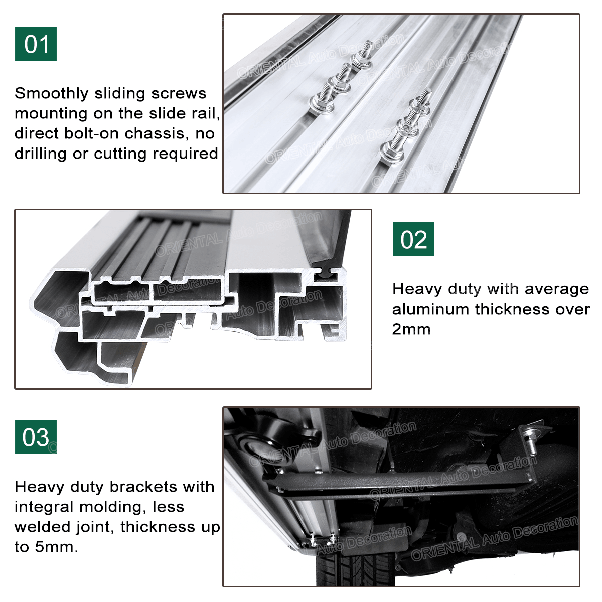 Side Steps for Mercedes-Benz GLC Class X253 2015-2022 #ZY