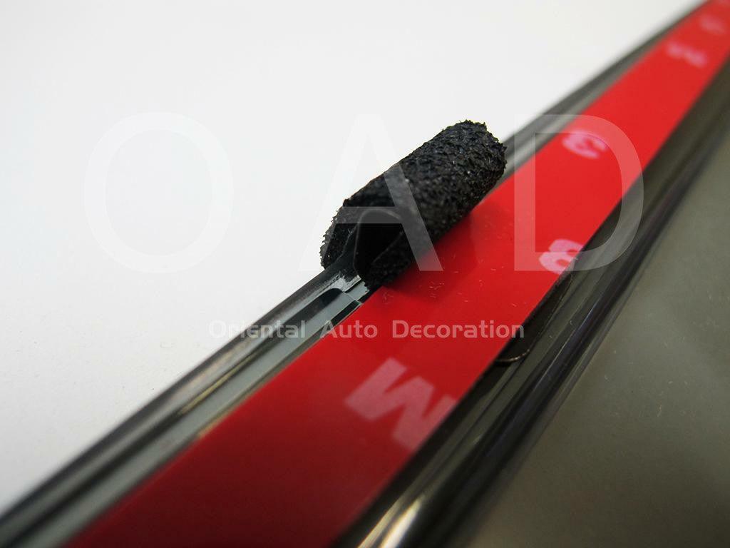 Stainless Edge Weather Shields for KIA Rio Sedan 2011-2016