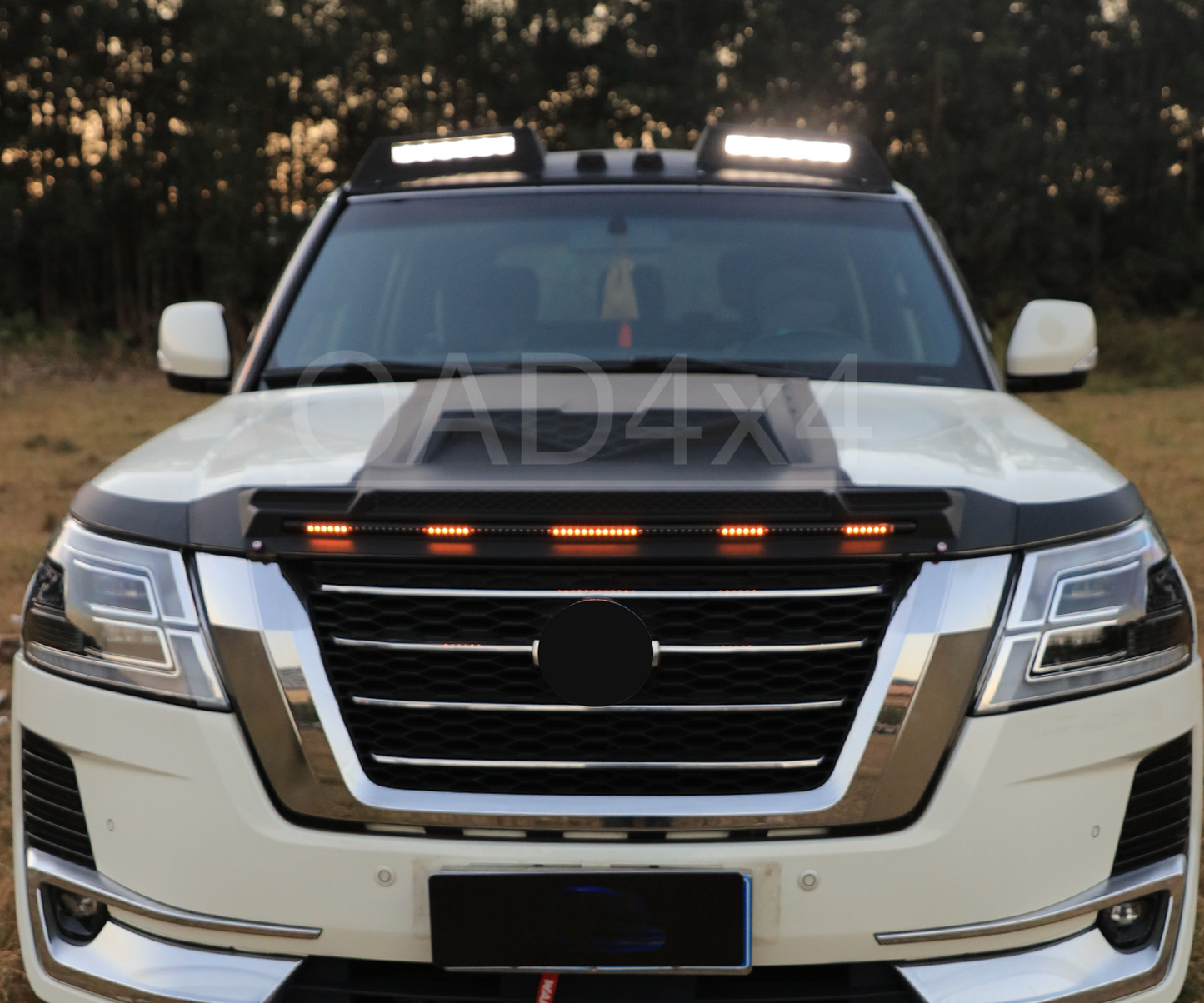 LED Light Bonnet Protector Hood Protector for Nissan Patrol Y62 Series 2019-Onwards