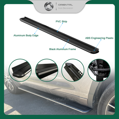 Black Aluminum Side Steps Running Board For Toyota RAV4 2019+ #LP / for RAV 4