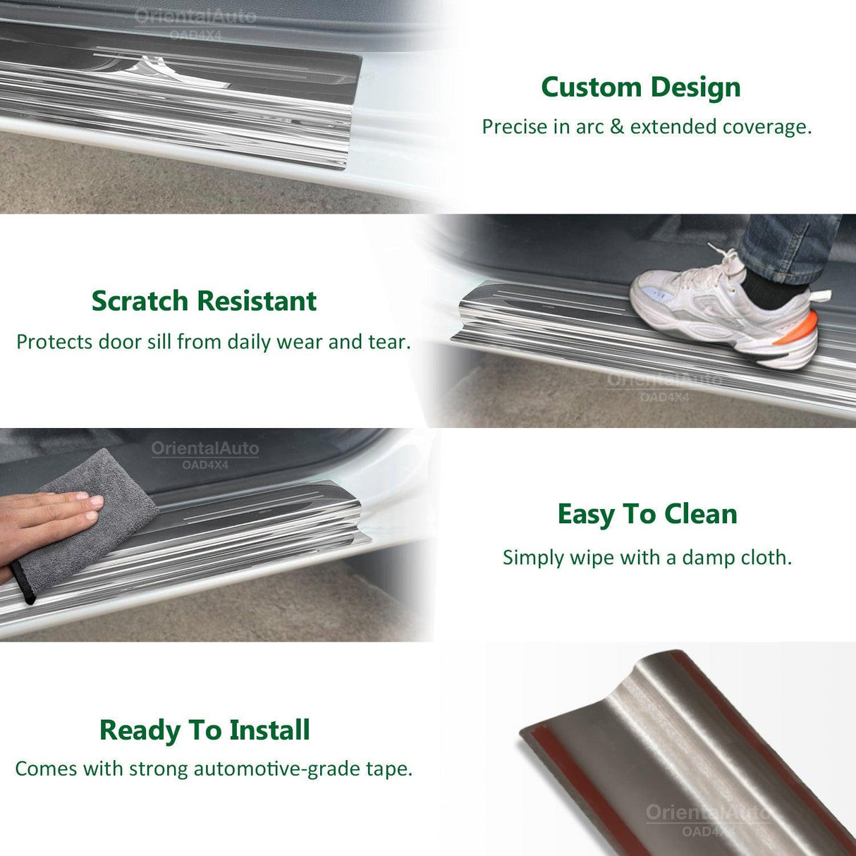 Weather Shields & Door Sill Protector for ISUZU D-MAX / DMAX Dual Cab 2012-2020