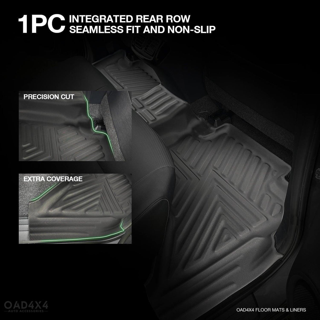 Floor Mats & Door Sill Protector for Toyota Hilux Manual Transmission Dual Cab 2015-Onwards