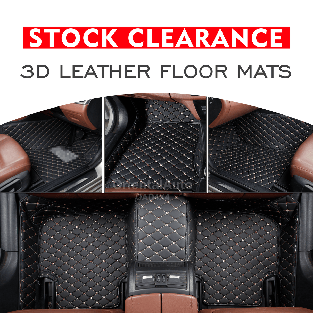 Stock Clearance| 3D Leather Floor Mats