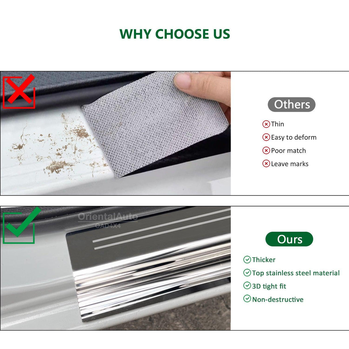 Weather Shields & Door Sill Protector for ISUZU D-MAX / DMAX Dual Cab 2012-2020