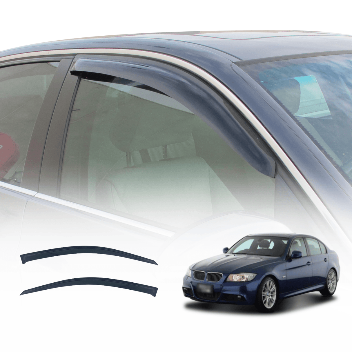 Weather Shields for BMW 3 Series E90 2005-2011 2PCS
