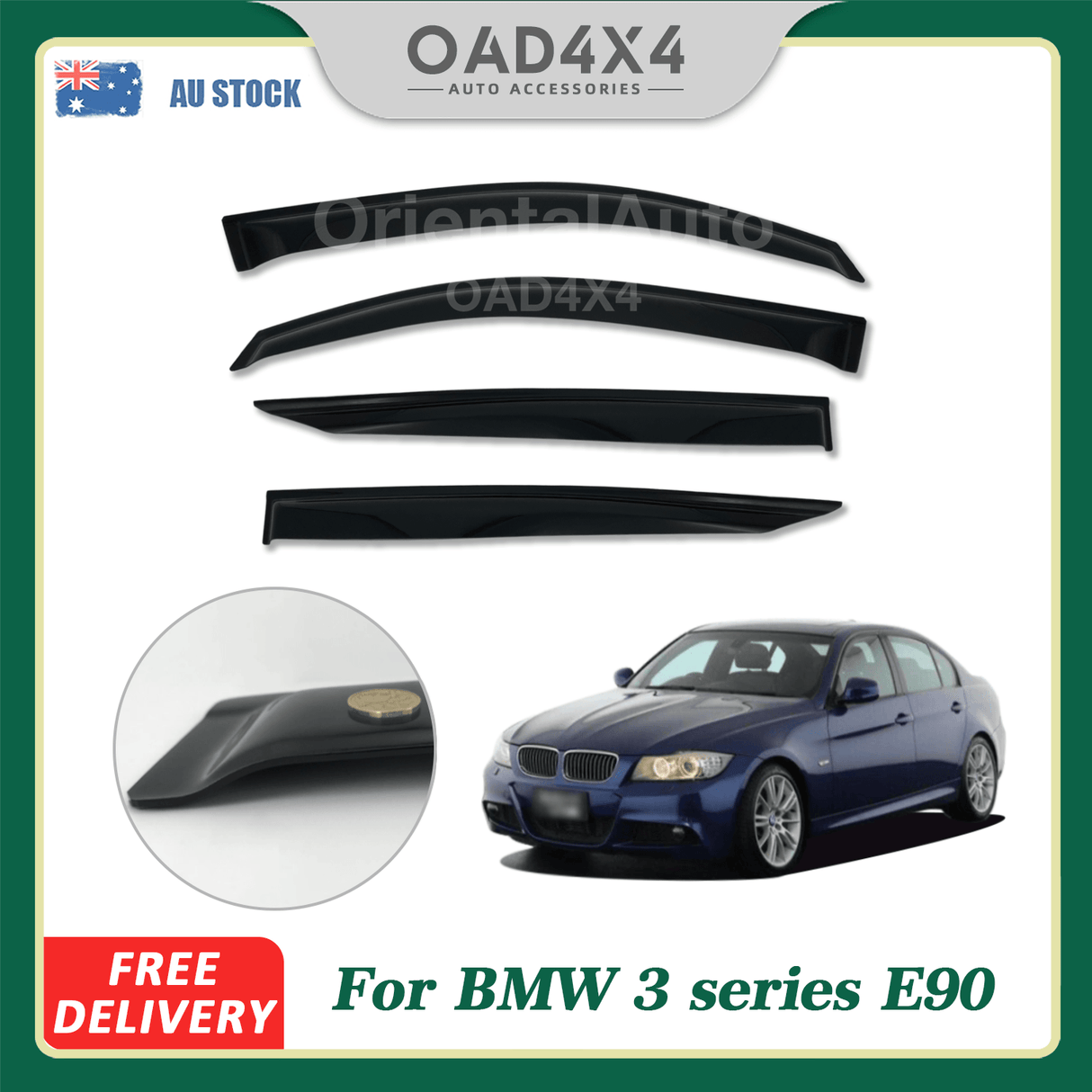 Weather Shields for BMW 3 Series E90 2005-2011