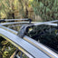 1 Pair Aluminum Silver Cross Bar Roof Racks Baggage Holder for Subaru Outback 2004-2013 Clamp in Flush Rail