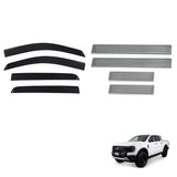 Weather Shields & Door Sill Protector for Ford Ranger Dual Cab Next-Gen 2022-Onwards