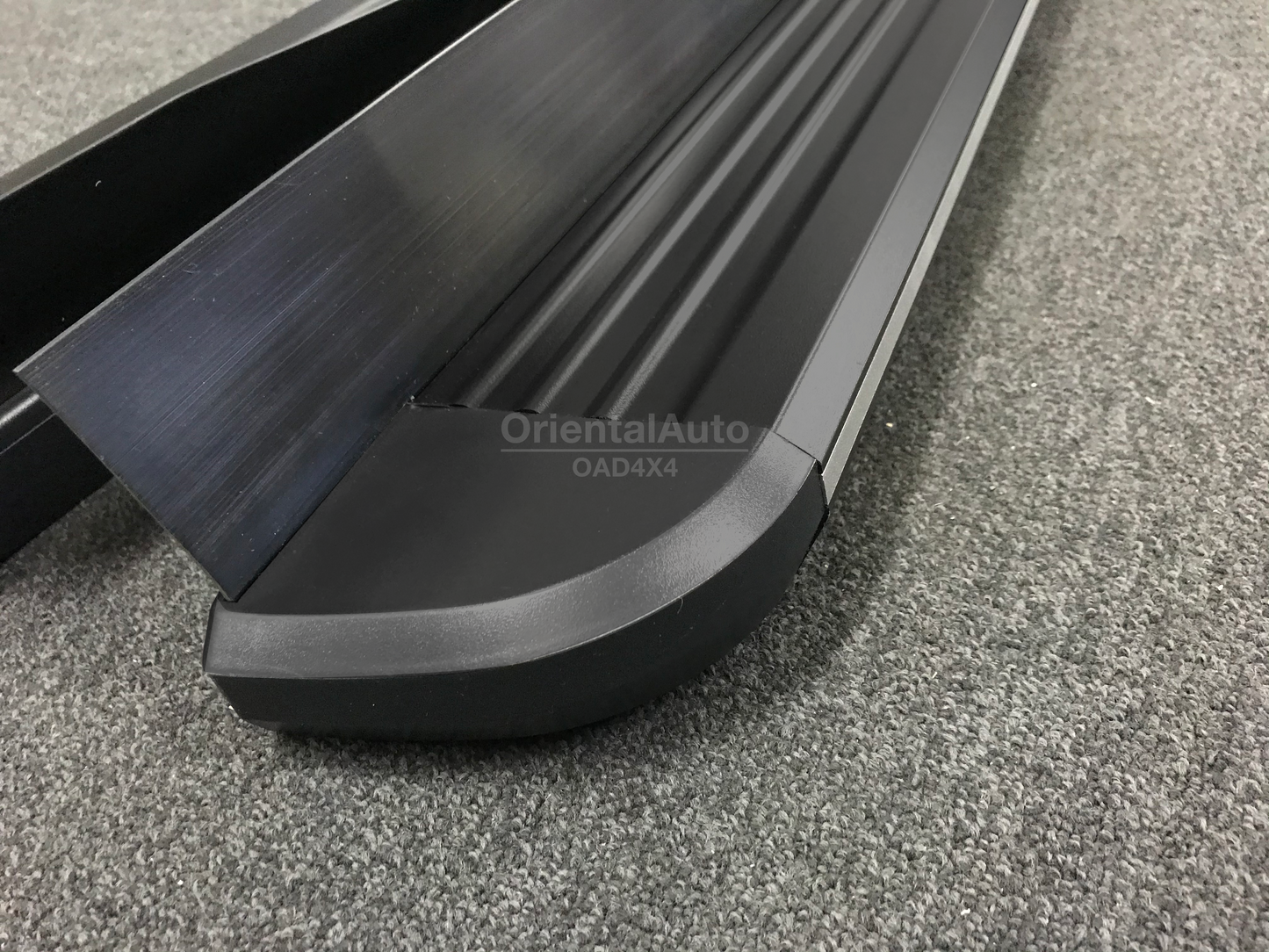 Black Aluminum Side Steps Running Board For ISUZU D-MAX DMAX Dual Cab 2012-2020 #LP