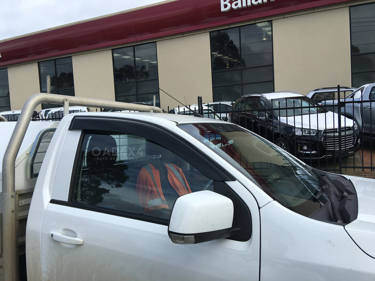 Bonnet Protector & Injection Weather Shields for ISUZU DMAX D-MAX Single / Extra Cab 2012-2016