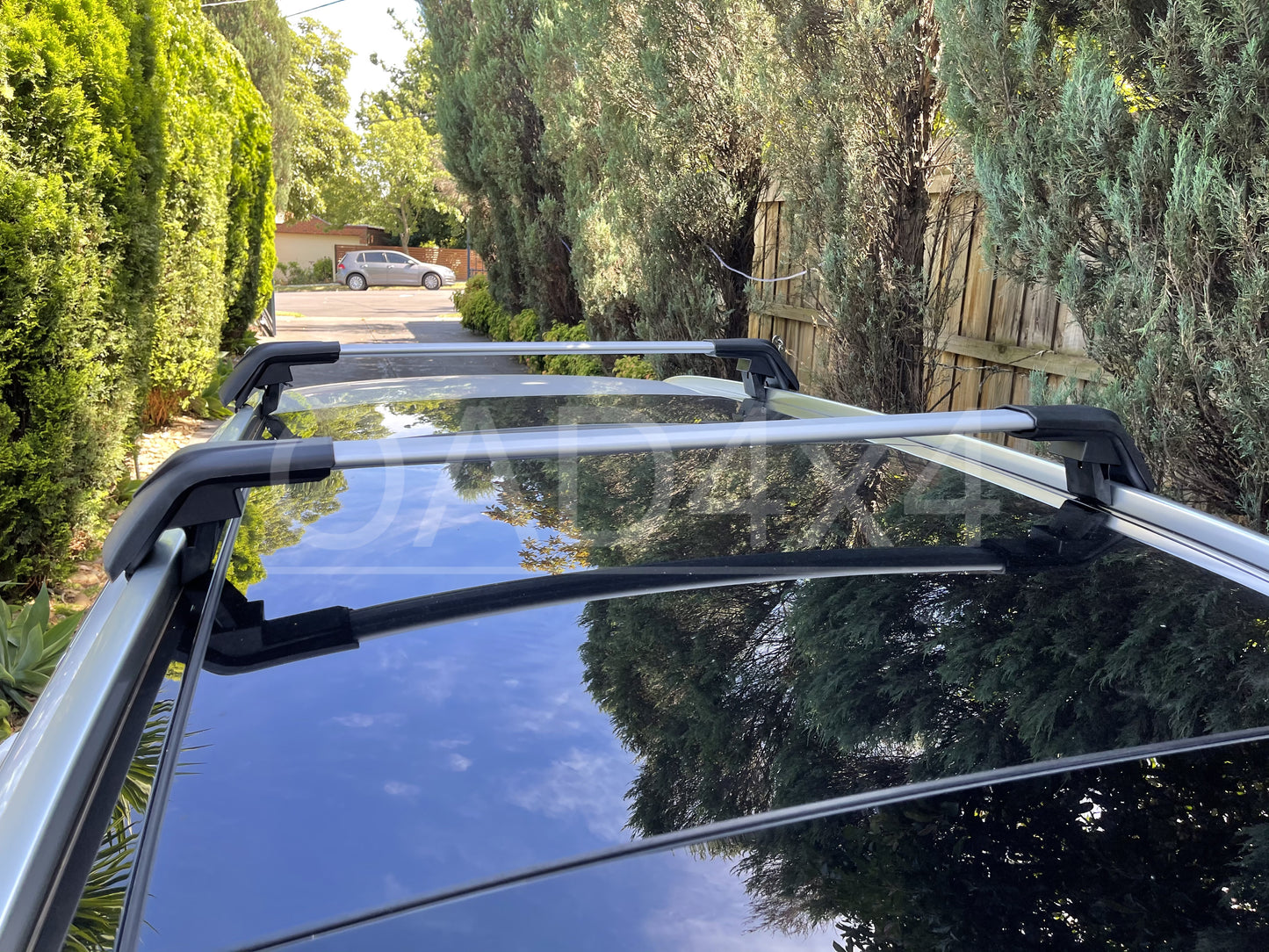 1 Pair Aluminum Silver Cross Bar Roof Racks Baggage Holder for Renault Kadjar 2019+ Clamp in Flush Rail