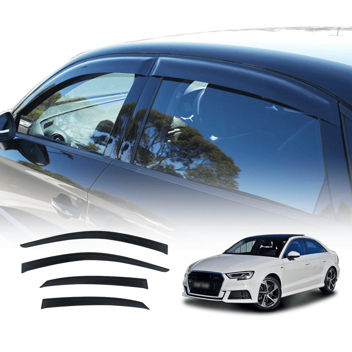 Weather Shields for Audi A3 8V Sedan 2013-2020