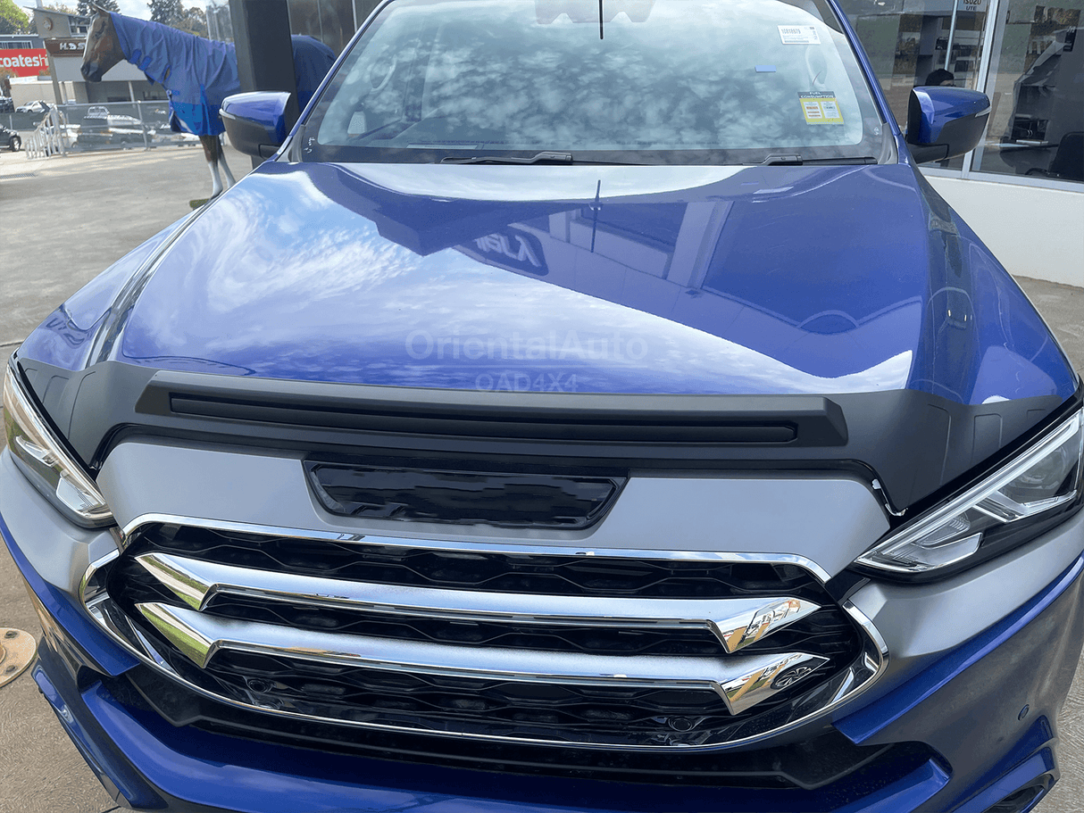 Bonnet Protector & Luxury Weather Shields for ISUZU DMAX D-MAX Single / Extra Cab 2020-Onwards