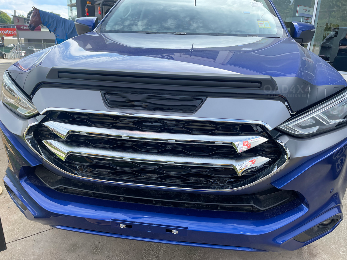 Bonnet Protector & Luxury Weather Shields for ISUZU DMAX D-MAX Single / Extra Cab 2020-Onwards