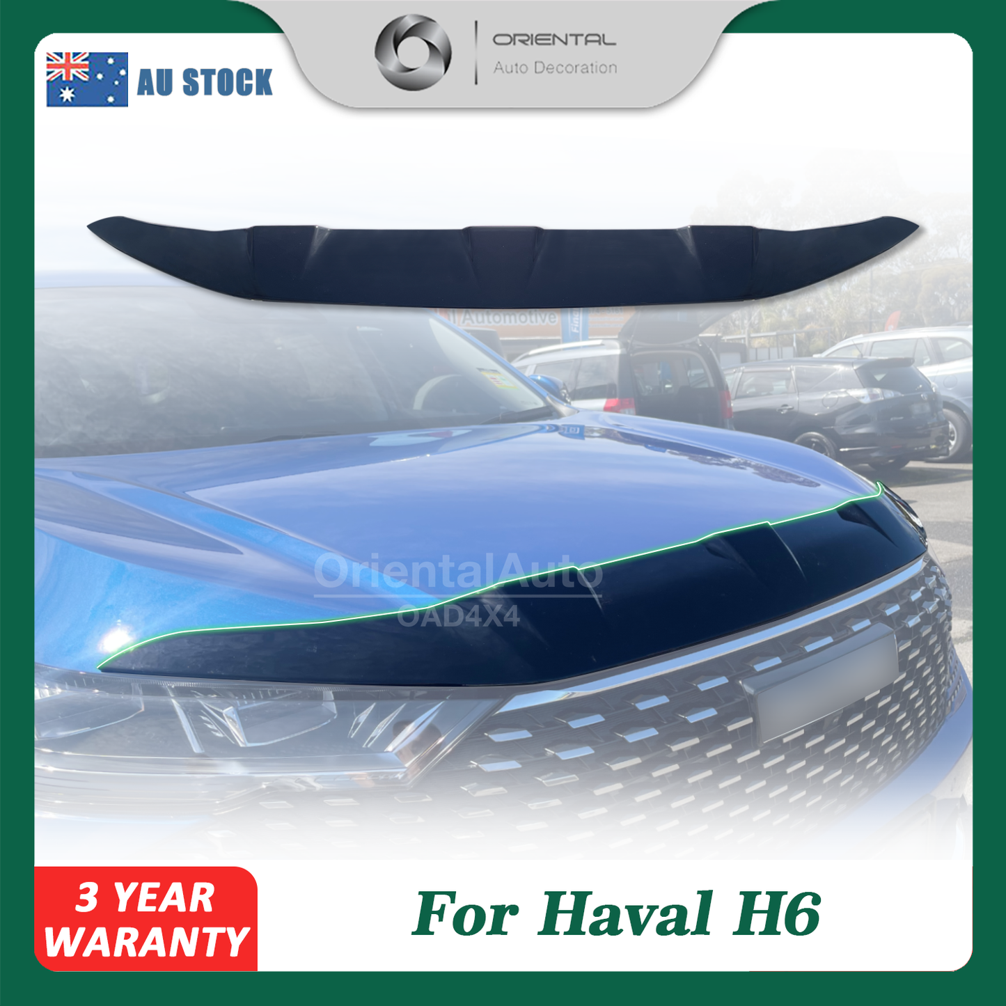 Luxury Bonnet Protector for Haval H6 B01 Series 2021-Onwards Hood Protector Bonnet Guard