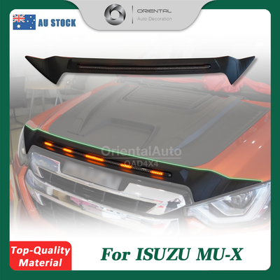 LED Light Bonnet Protector Hood Protector for ISUZU MUX MU-X 2021-Onwards