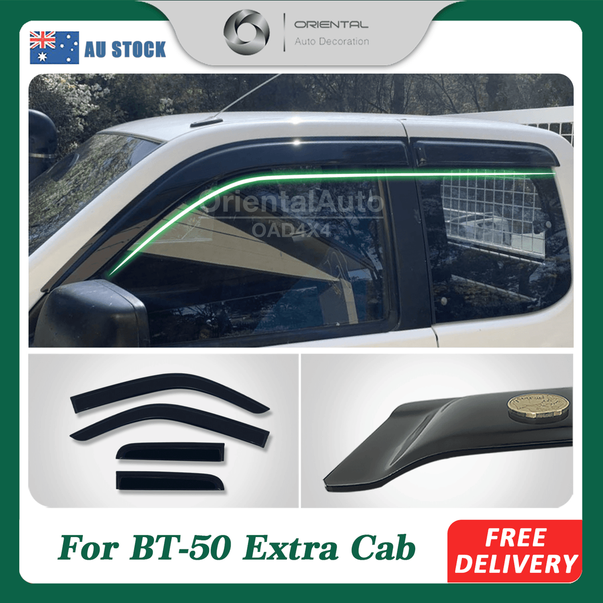 Weather Shields for Mazda BT50 BT-50 Extra Cab UN 2006-2011