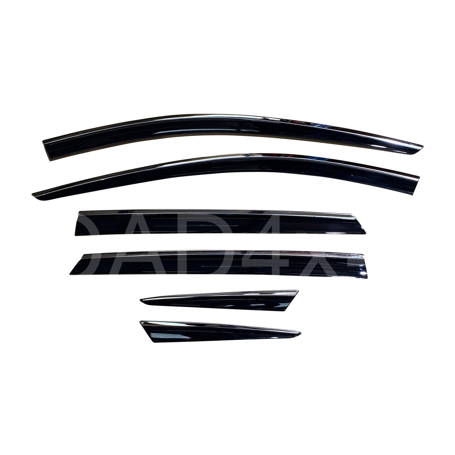 Injection 6pcs Stainless Weathershields For BYD ATTO 3 2021+ Weather Shields Window Visor