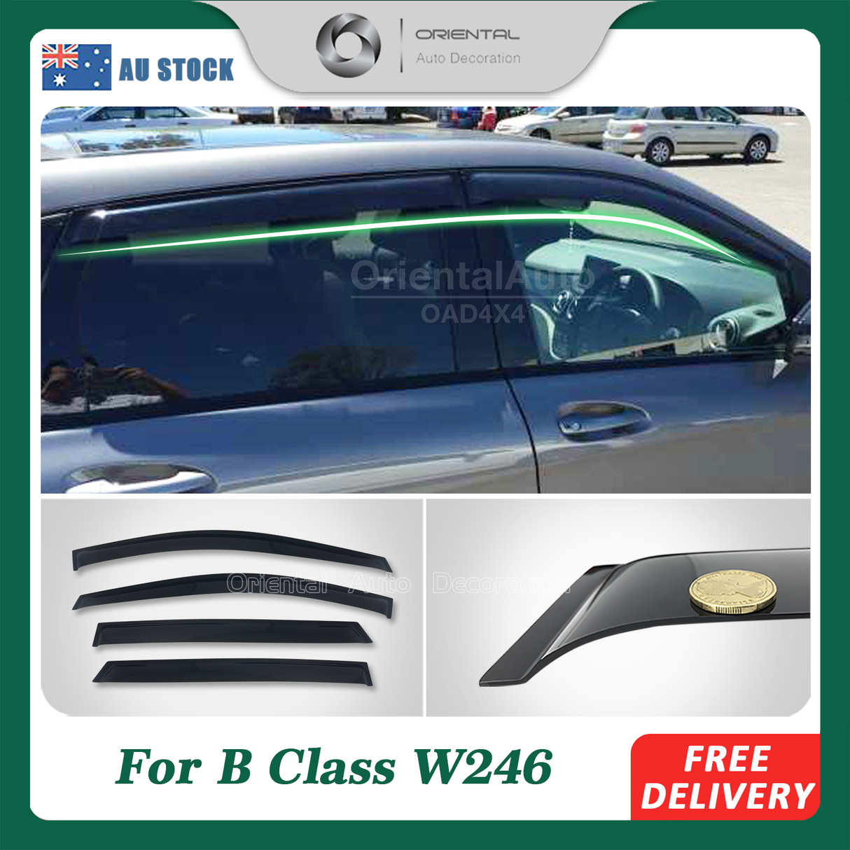 Weather Shields for Mercedes-Benz B-Class W246 2012-2018